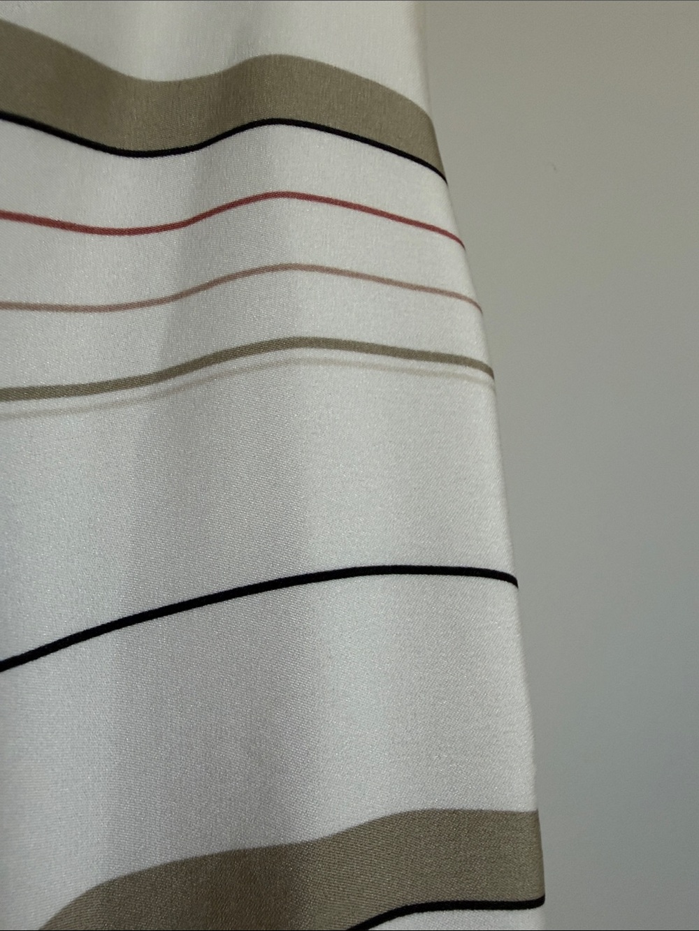 Nordstrom Collection Silk Striped sharkbite hem size 14 - Picture 5 of 10